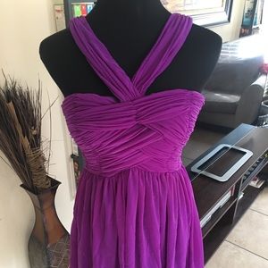 🌴🌺Purple Cross Top Mini Dress Size M